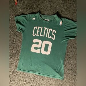 adidas Celtics #20 Green Tee with White Print